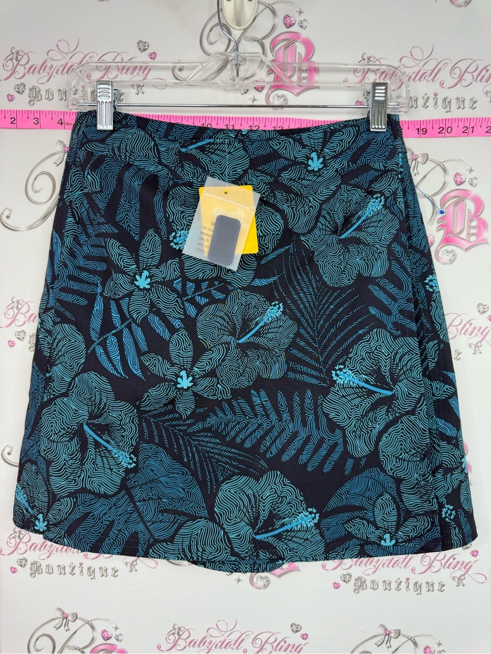 Ripskirt Hawaii skort skirt brand new with tags Blue Teal Floral Skort